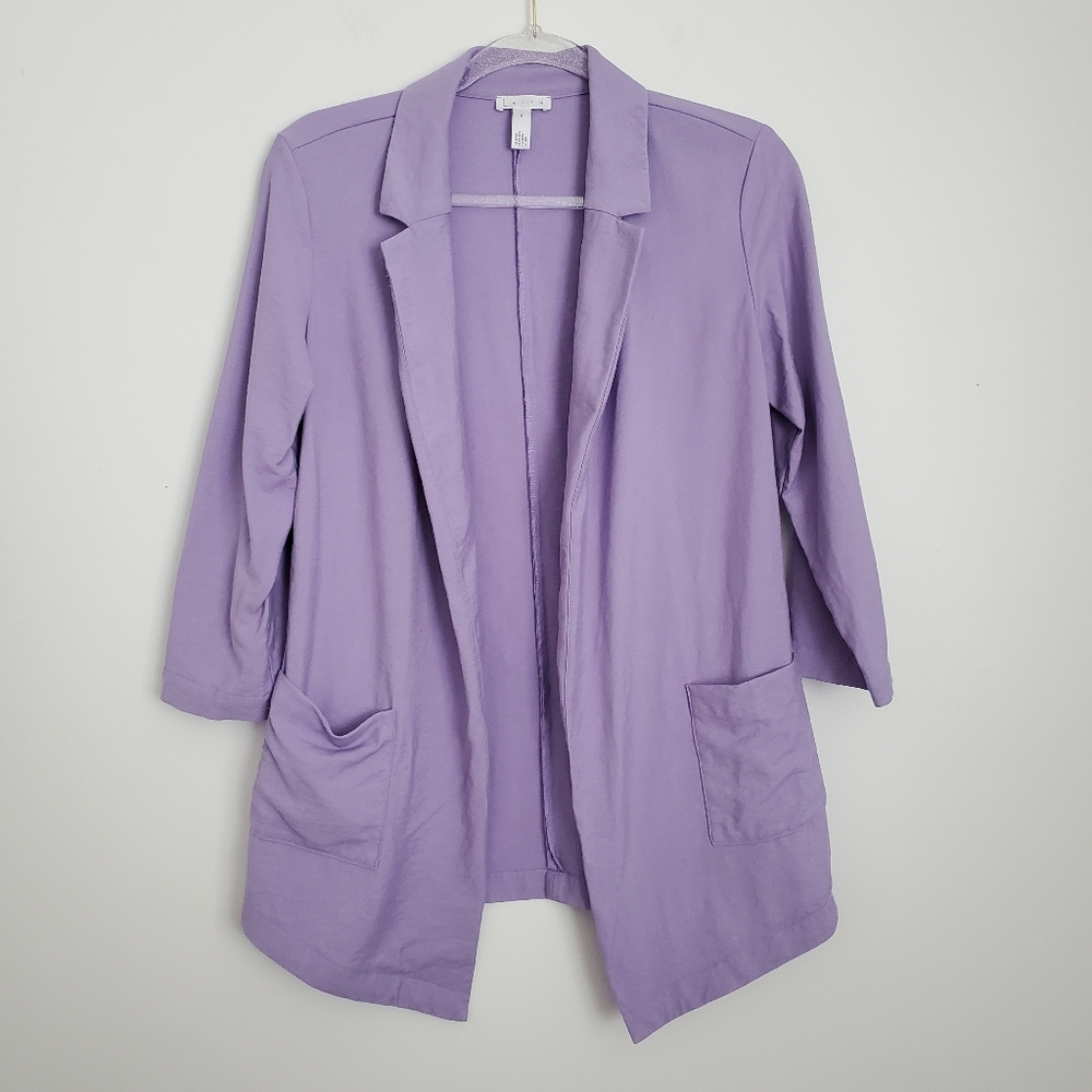 Leith Lilac Open Front Blazer Size Small